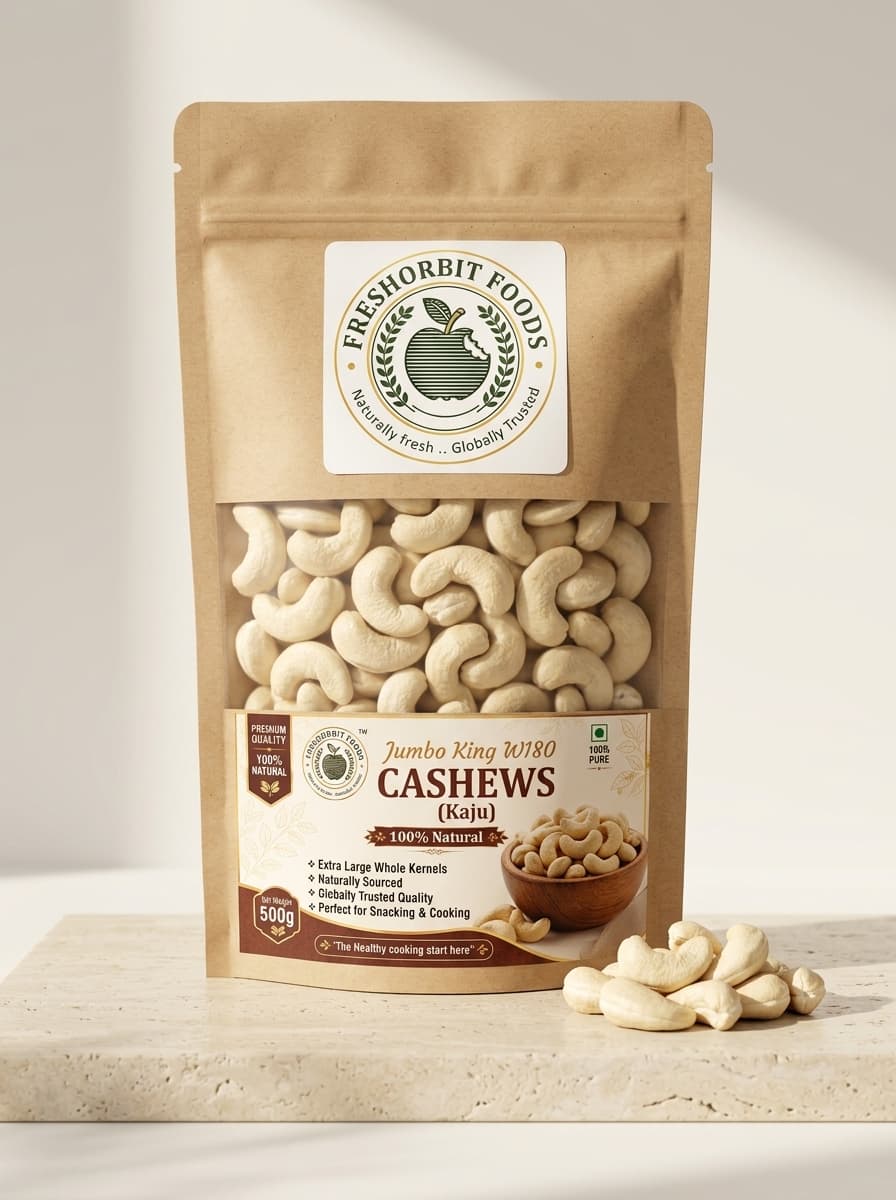 Jumbo King W180 Whole Raw Cashew Nuts