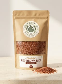 Hand-Pounded Unpolished Red-Brown Rice view 1