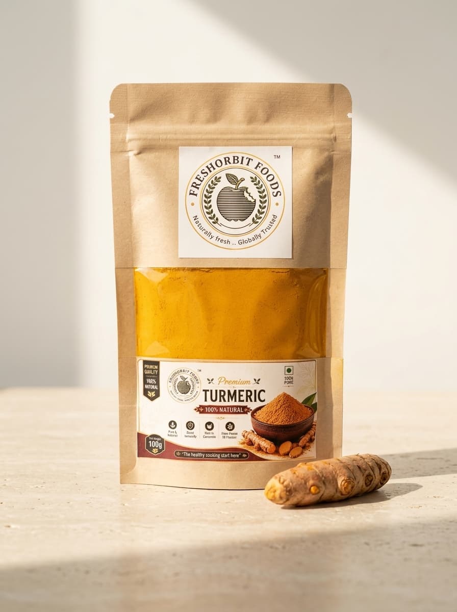High-Curcumin Waigaon Organic Turmeric Powder